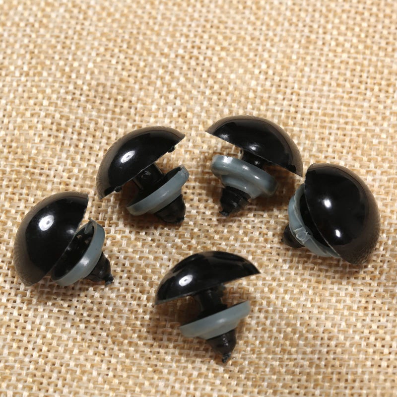 dophee 60Pcs Black Plastic Safety Eyes with Washers, Craft Eyes, for Crochet, Puppet, Plush, Stuffed Animals Making, 20mm - Image 5